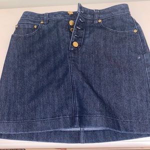 michael kors high waisted jean skirt | size small